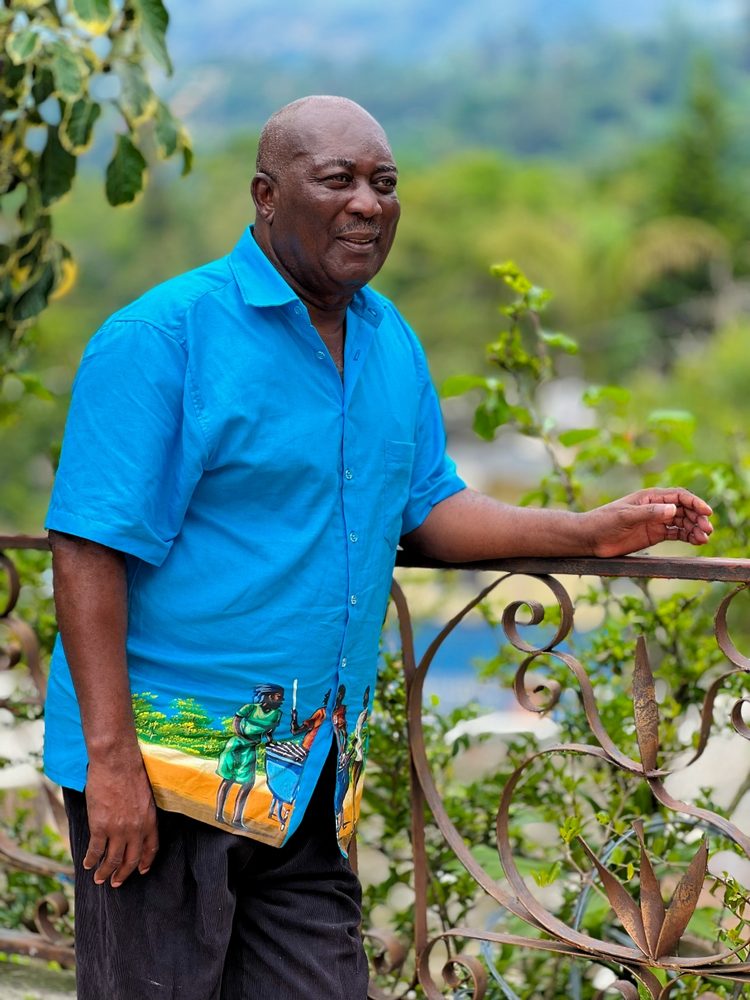 Portrait of Haitian painter Levoy Exil